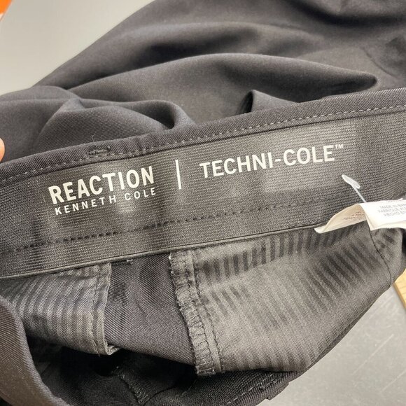 Kenneth Cole Reaction Men's 34X32 Techni-Cole Black Dress Pants Polyester - Picture 4 of 6